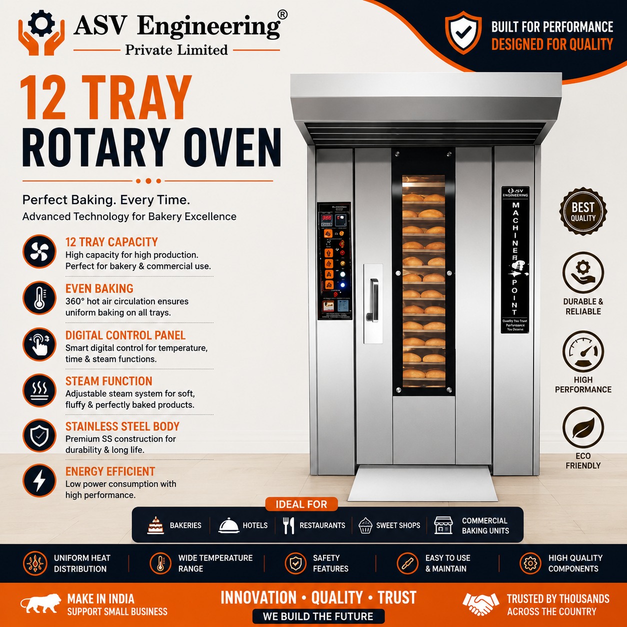12 Tray Rotary Oven - Industrial Machine, Delhi