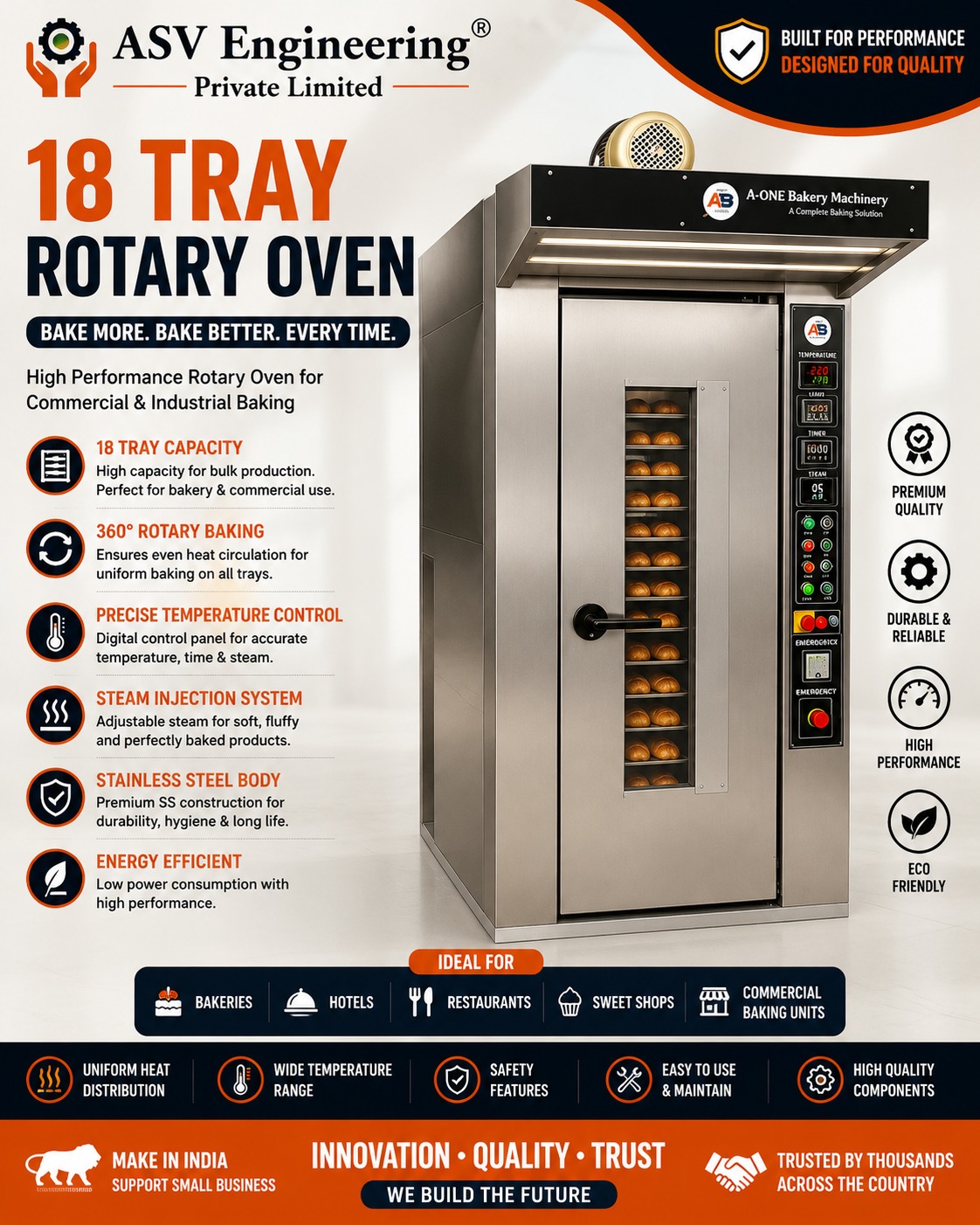 18 Tray Rotary Oven - Industrial Machine, Delhi
