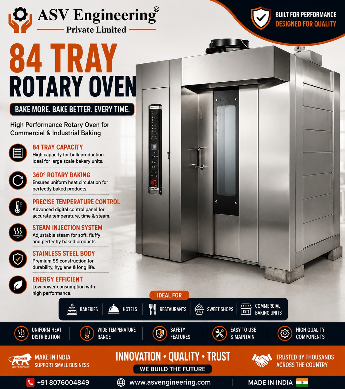 84 Tray Rotary Oven - Industrial Machine, Delhi
