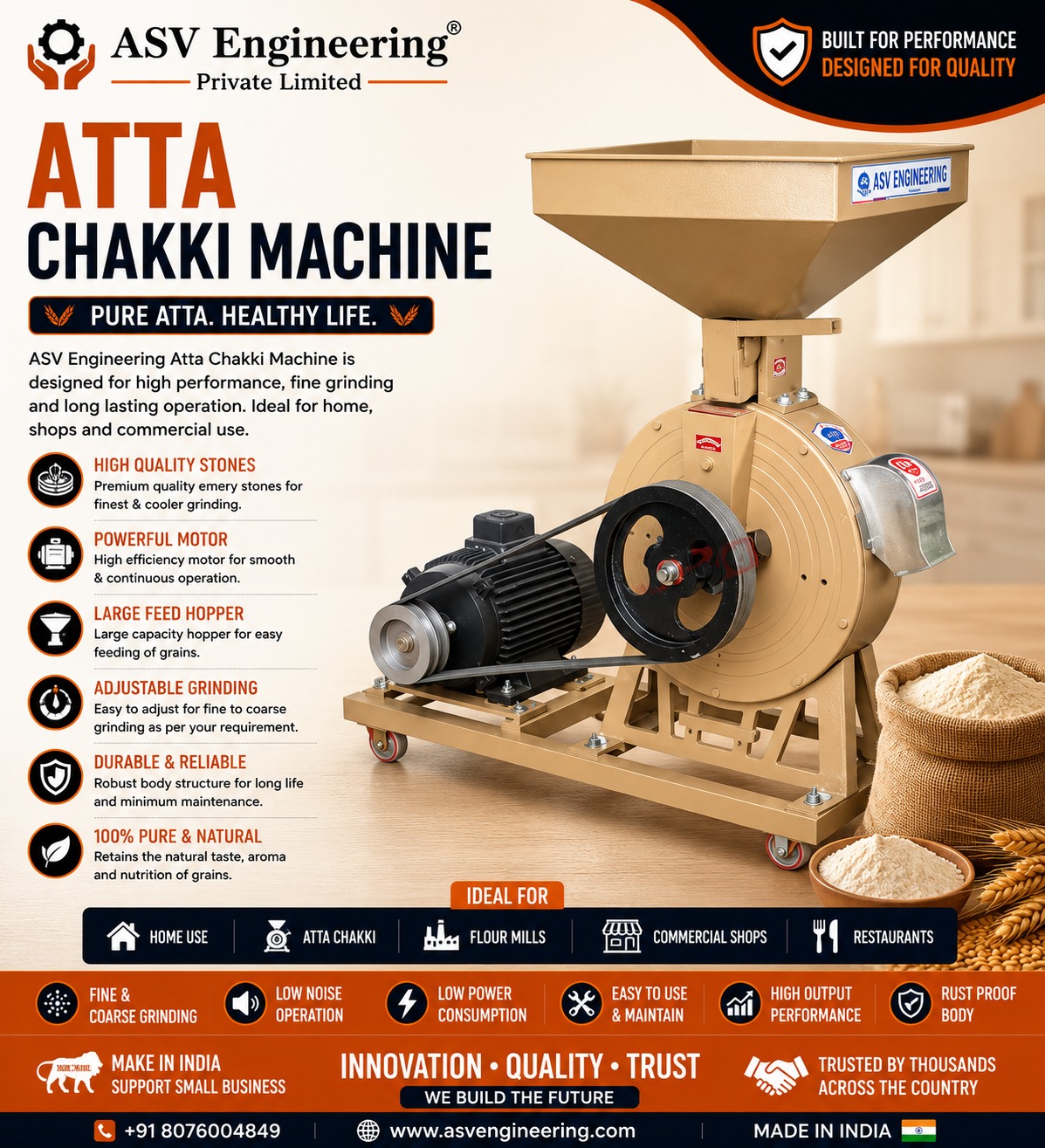 Atta Chakki Machine - Industrial Machine, Delhi