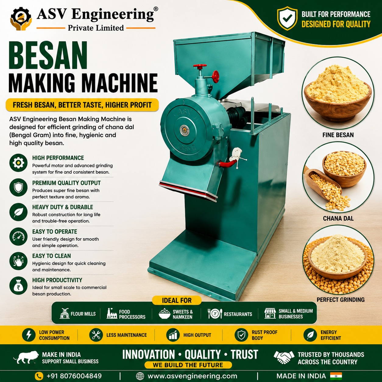 Besan Making Machine - Industrial Machine, Delhi