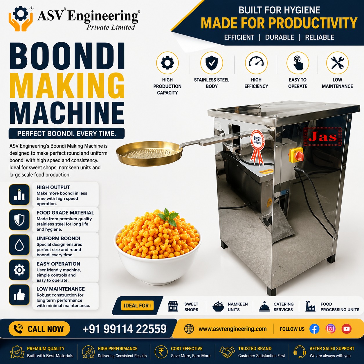 Boondi Making Machine - Industrial Machine, Delhi