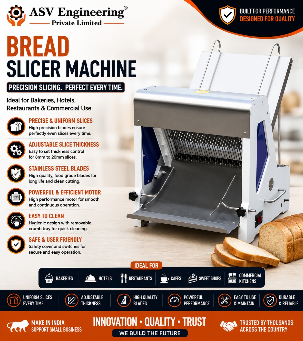 Bread Slicer Machine - Industrial Machine, Delhi in Bihar