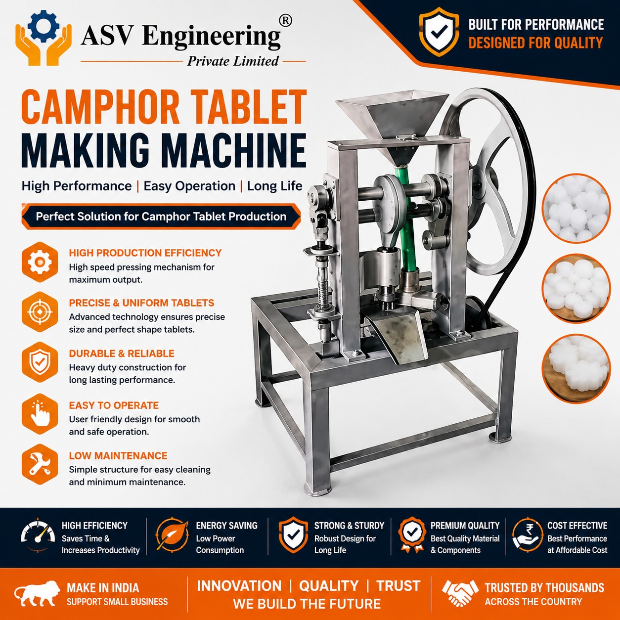 Camphor Tablet Making Machine - Industrial Machine, Delhi