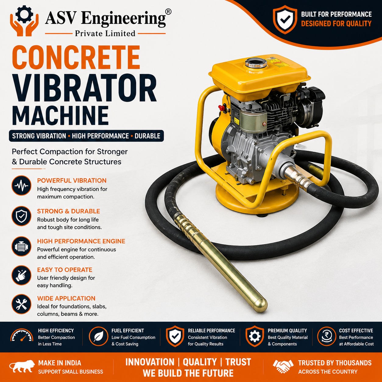 Concrete Vibrator Machine - Industrial Machine, Delhi