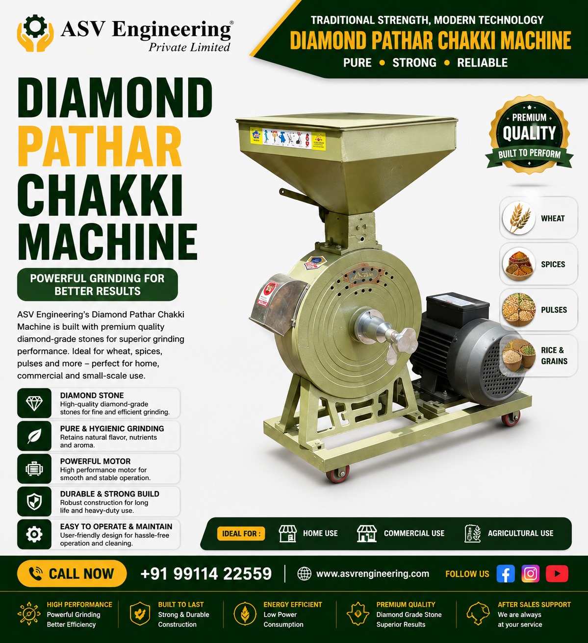 Diamond Pathar Chakki Machine - Industrial Machine, Delhi