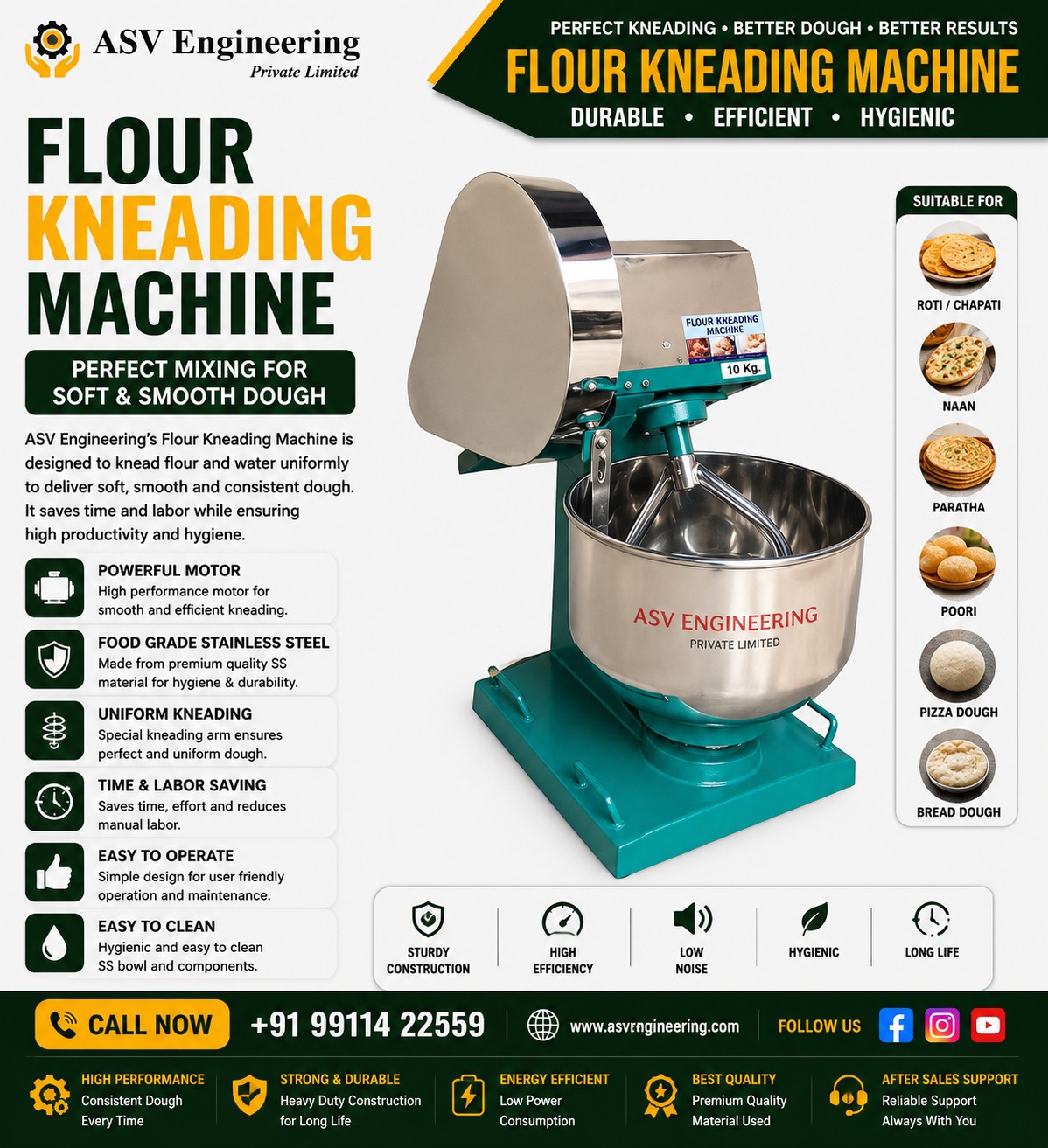 Flour Kneading Machine - Industrial Machine, Delhi in Bihar