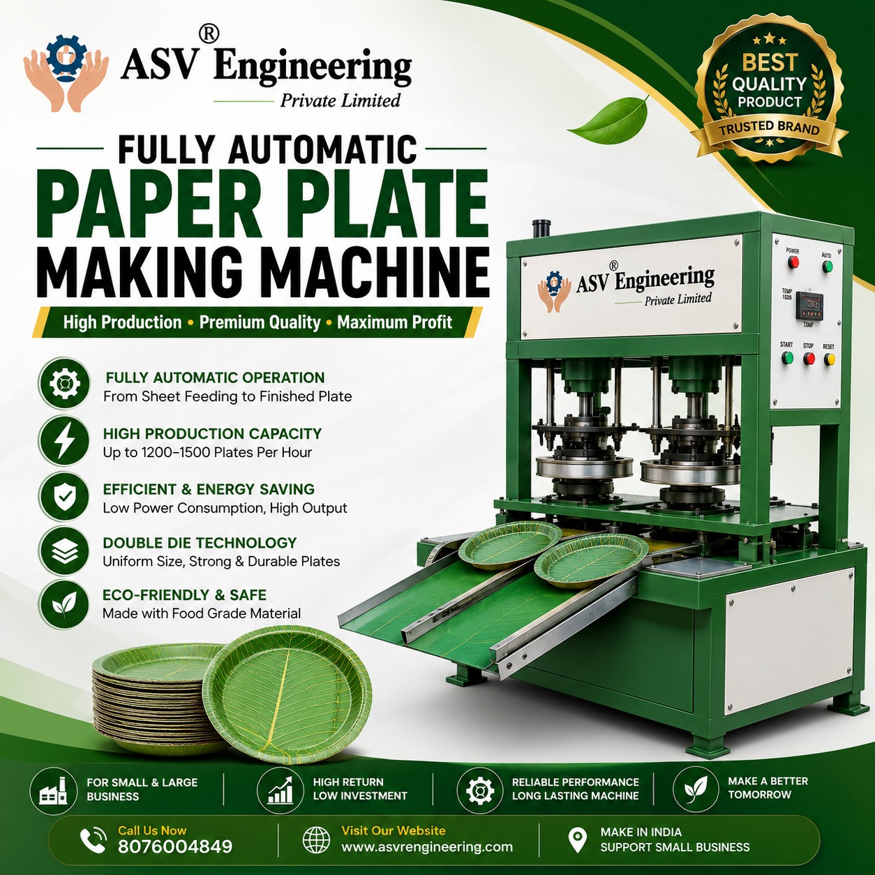 Fully Automatic Paper Plate Machine - Industrial Machine, Delhi