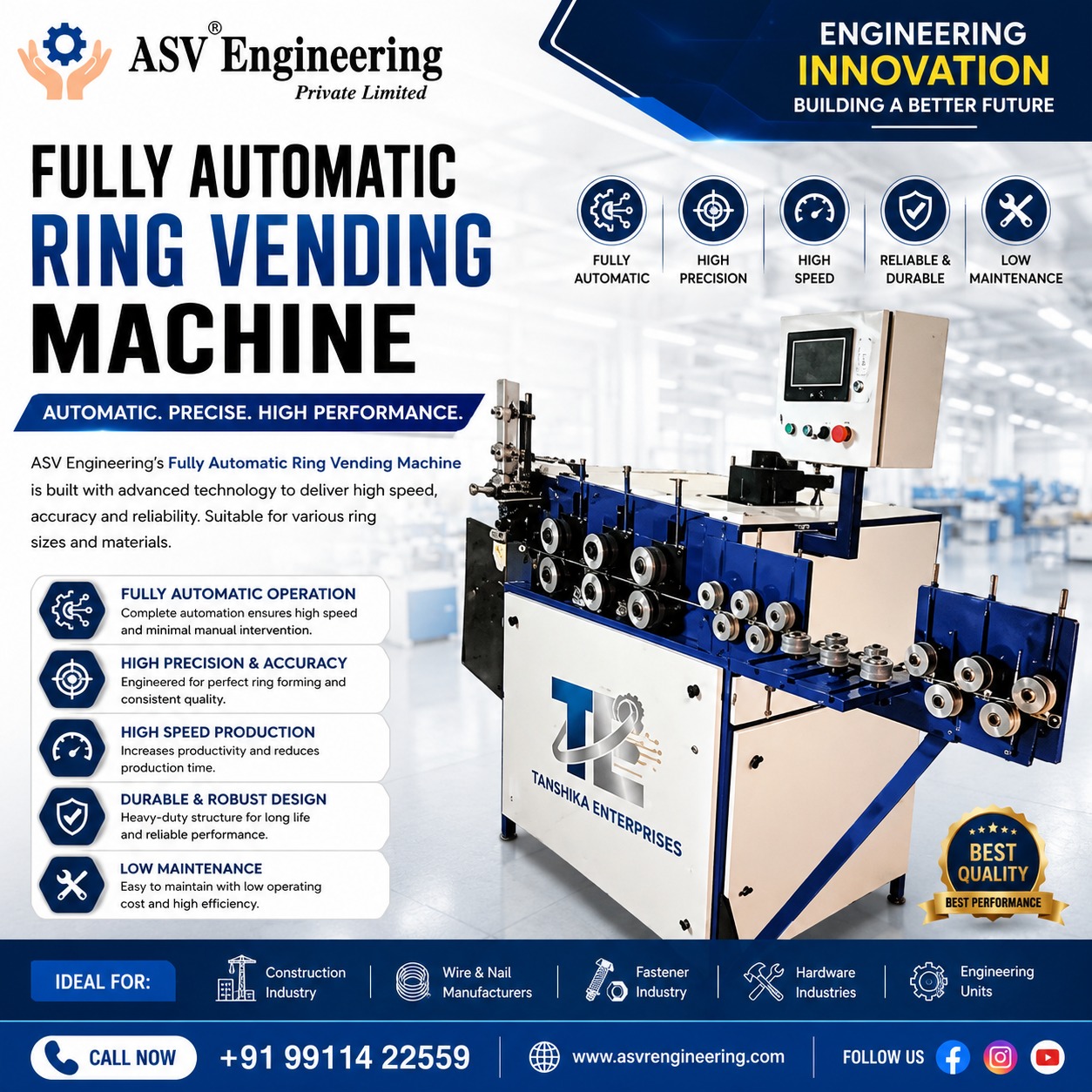 Fully Automatic Ring Vending Machine - Industrial Machine, Delhi