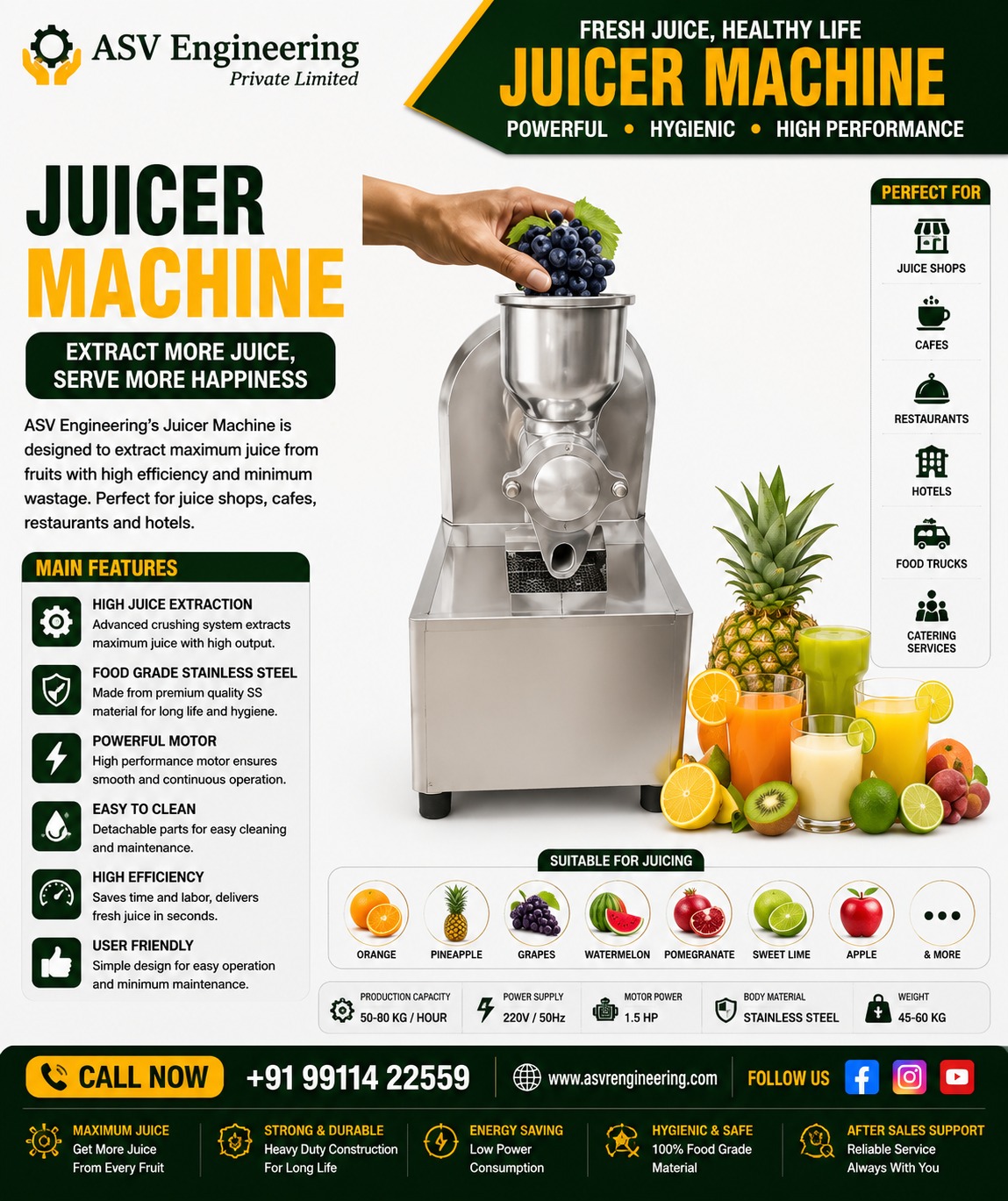 Juicer Machine - Industrial Machine, Delhi