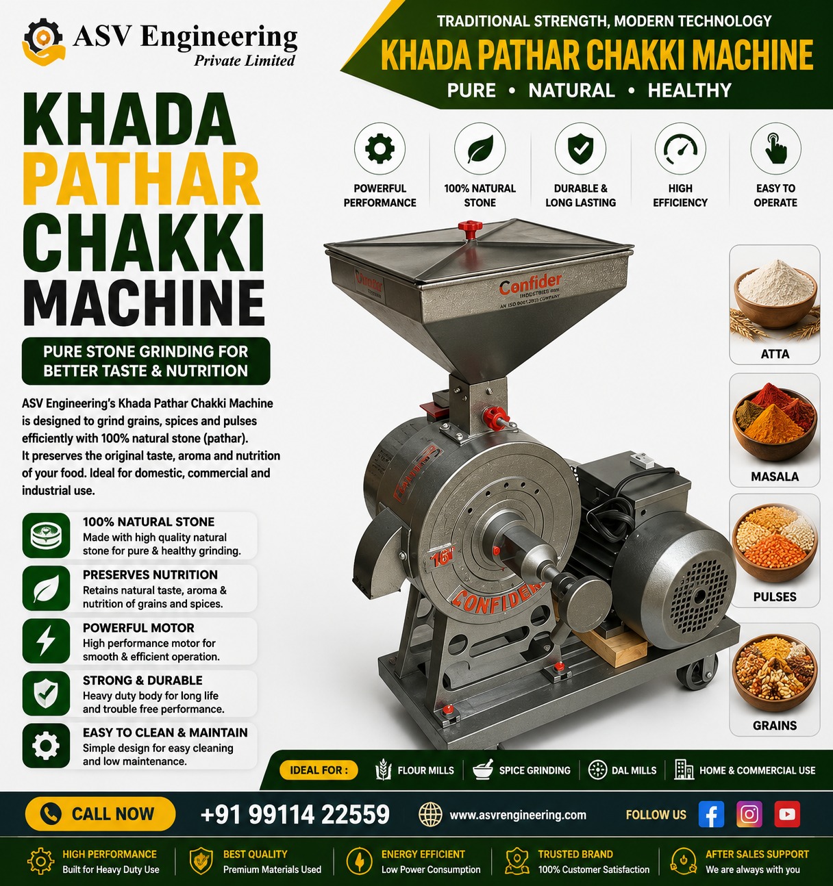 Khada Pathar Chakki Machine - Industrial Machine, Delhi