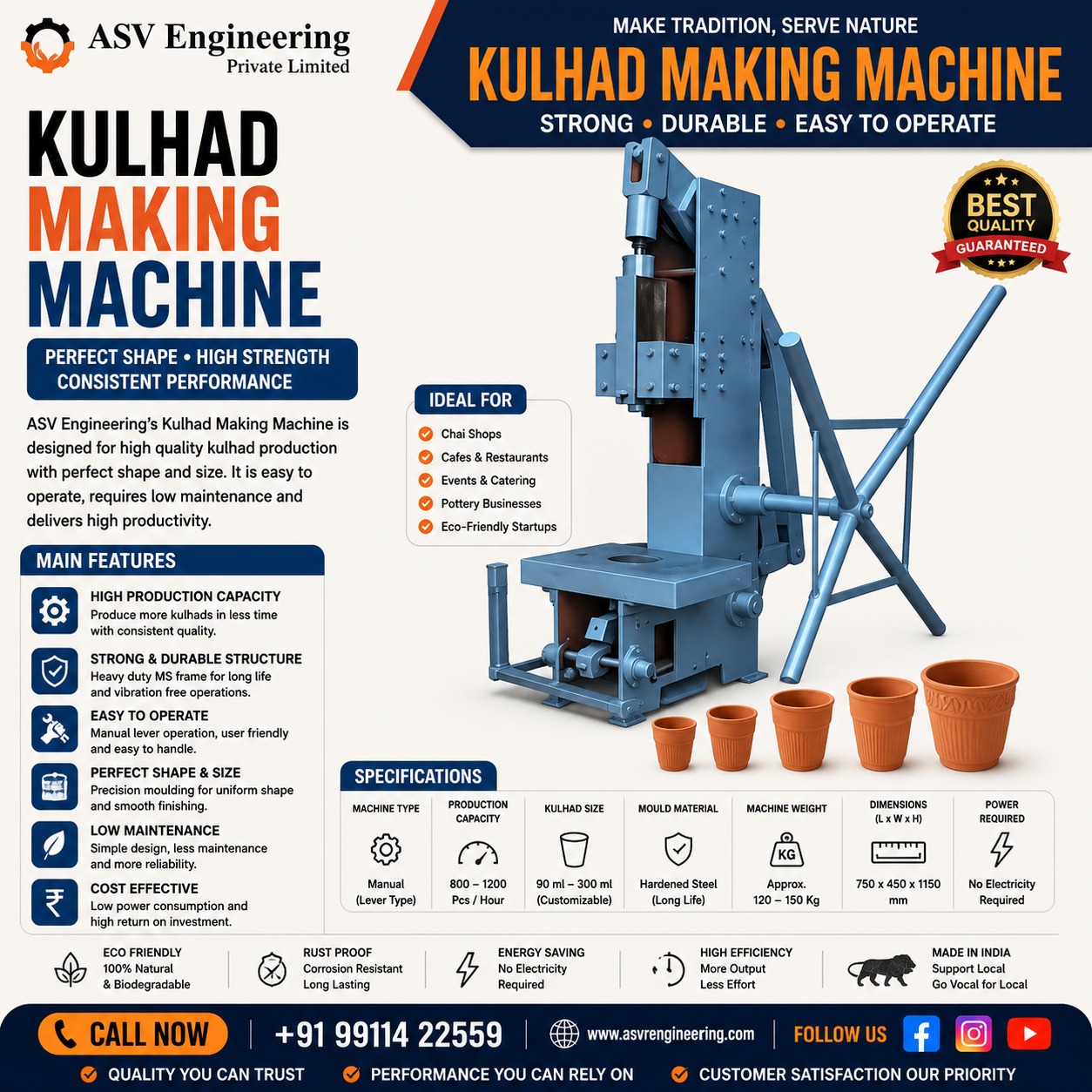 Kulhad Making Machine - Industrial Machine, Delhi