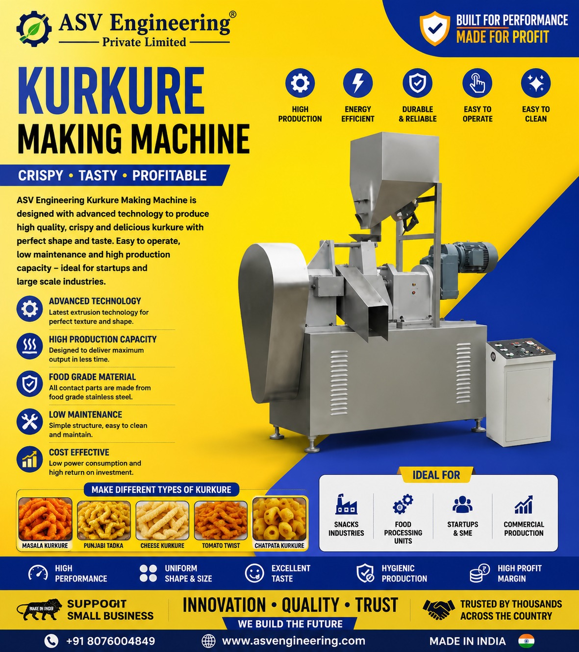 Kurkure Making Machine - Industrial Machine, Delhi