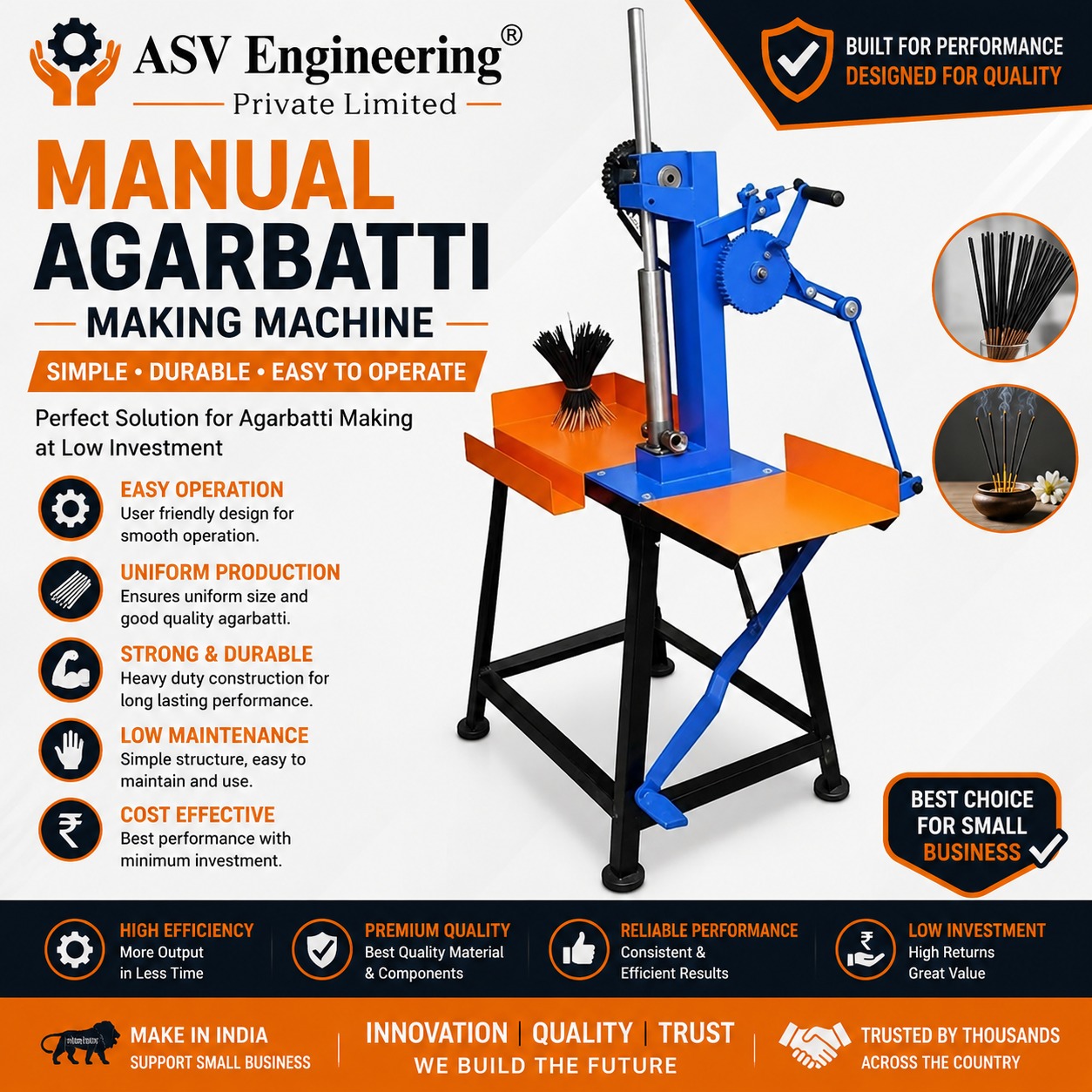 Manual Agarbatti Making Machine - Industrial Machine, Delhi