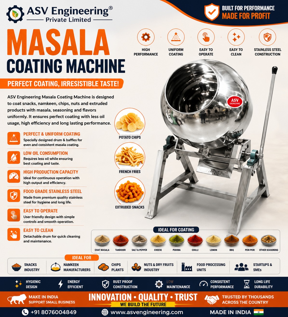 Masala Coating Machine - Industrial Machine, Delhi