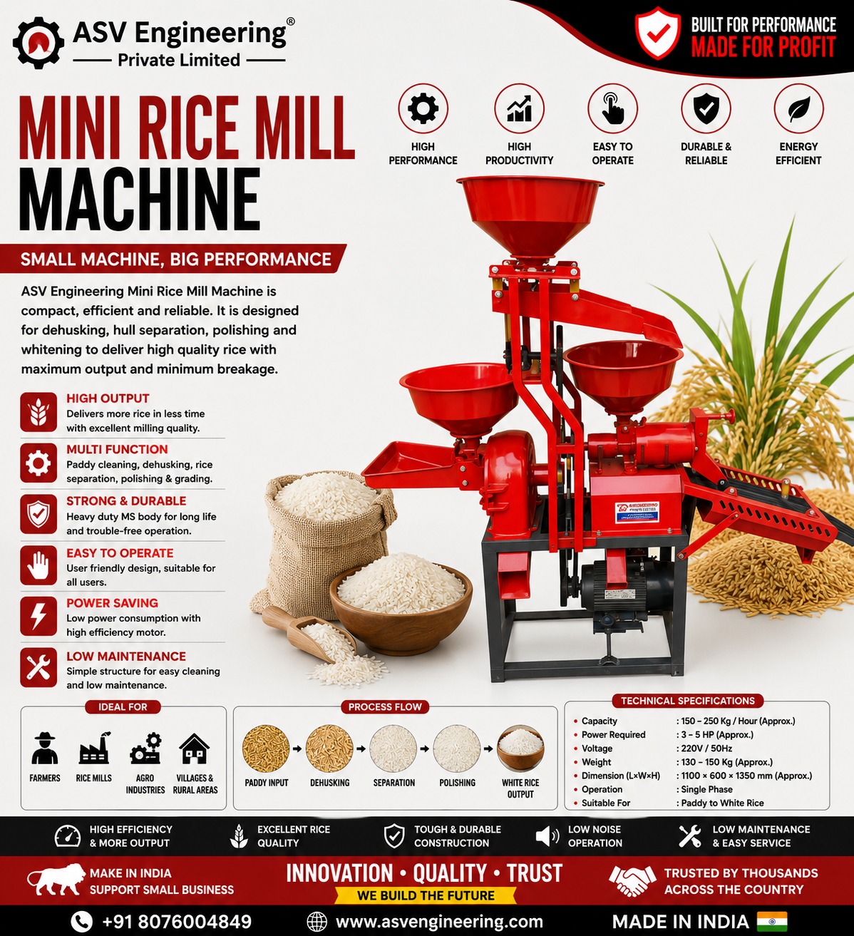 Mini Rice Mill Machine - Industrial Machine, Delhi