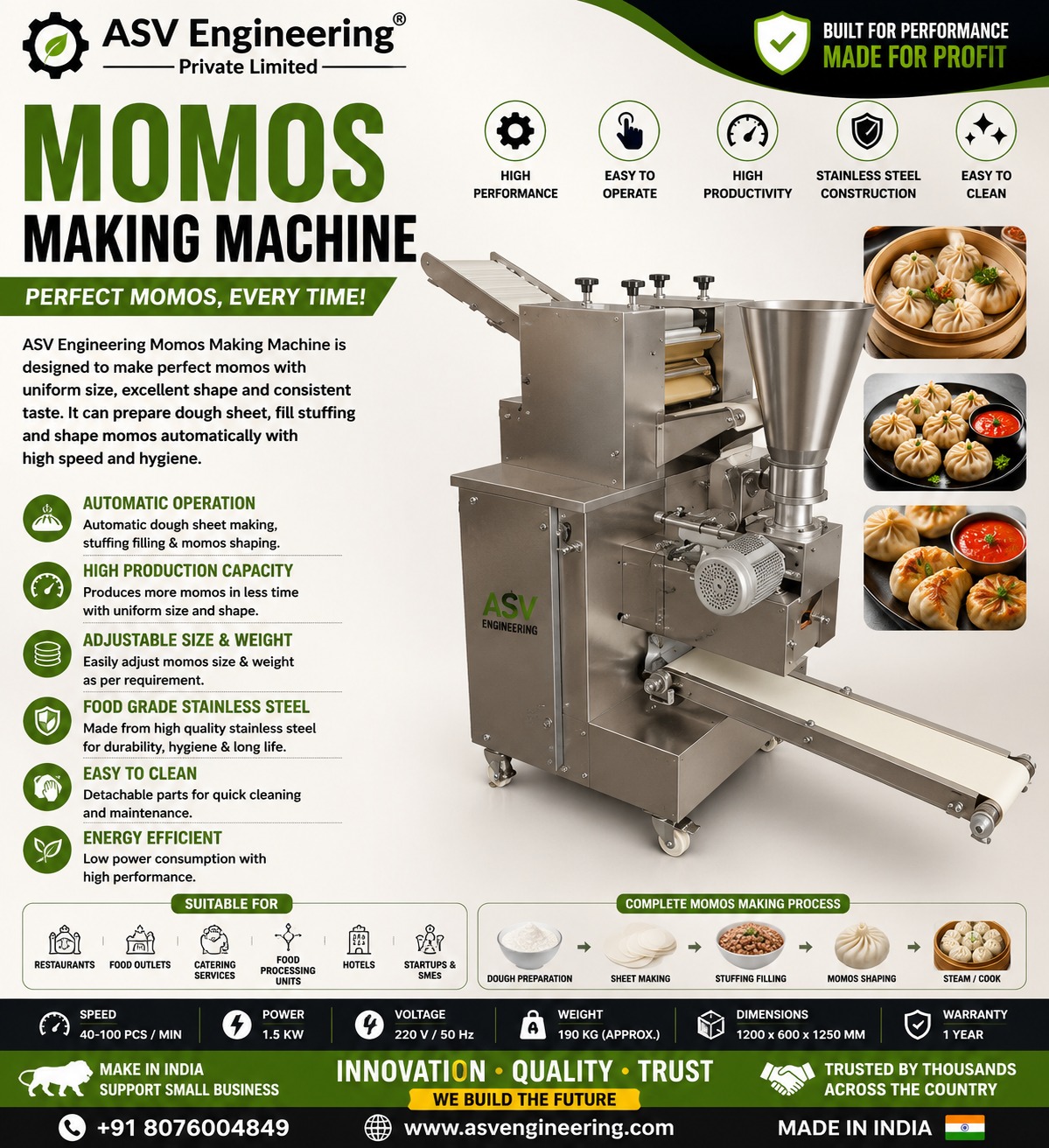 Momos Making Machine - Industrial Machine, Delhi