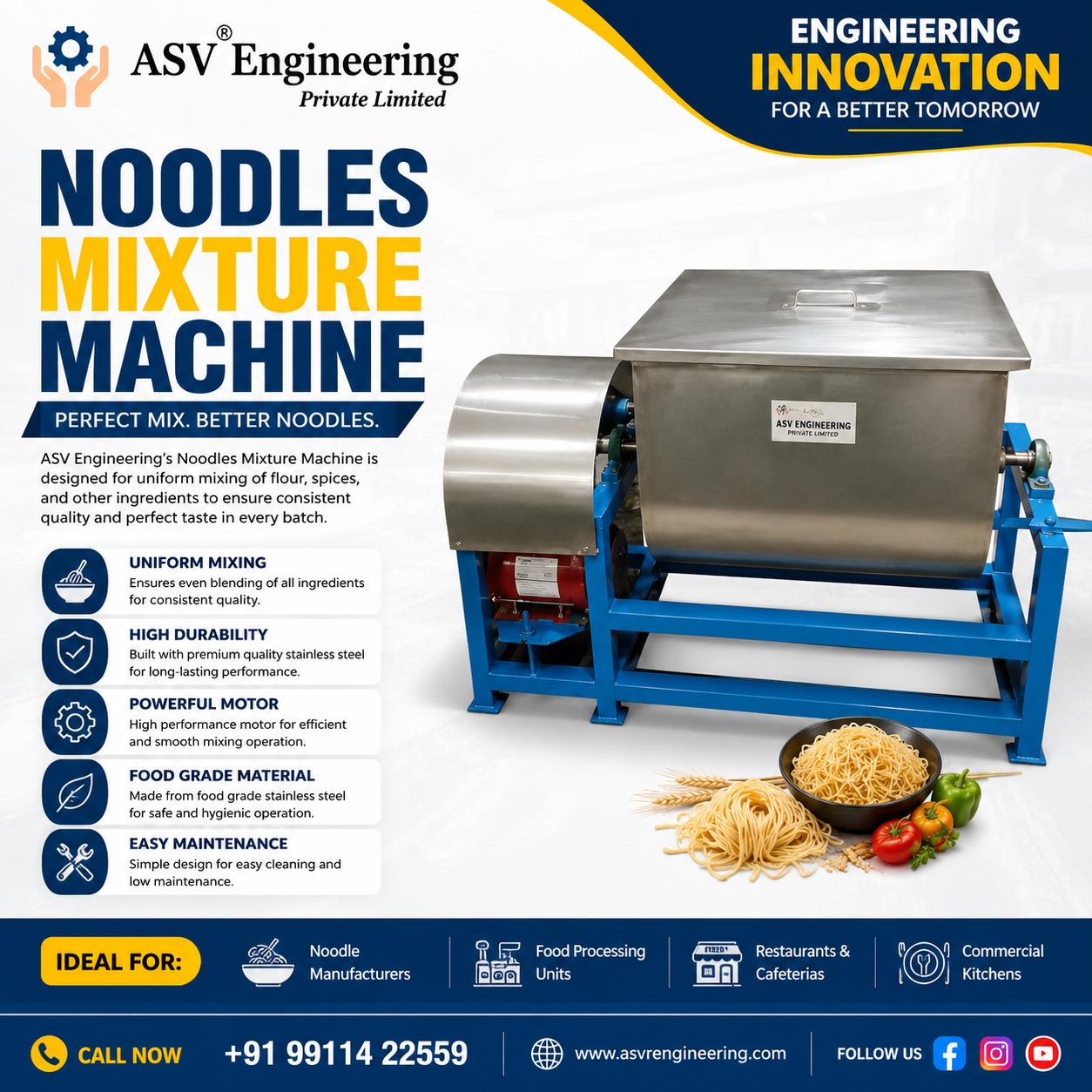 Noodle Mixture Machine - Industrial Machine, Delhi