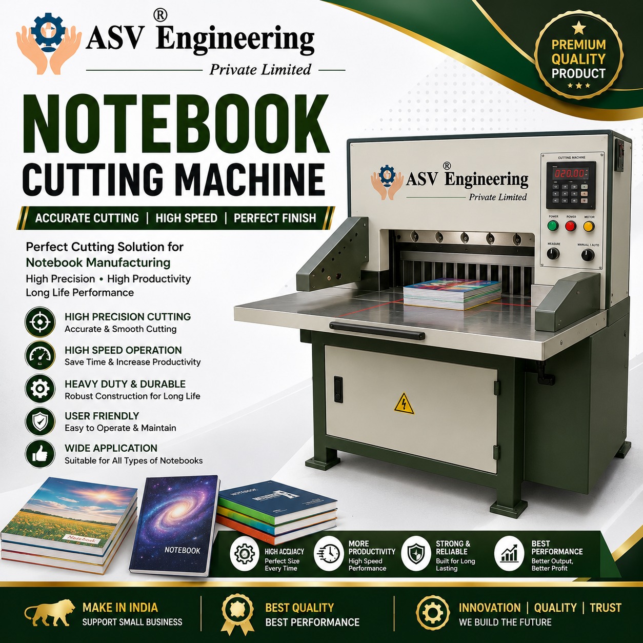 Notebook Cutting Machine - Industrial Machine, Delhi in Bihar