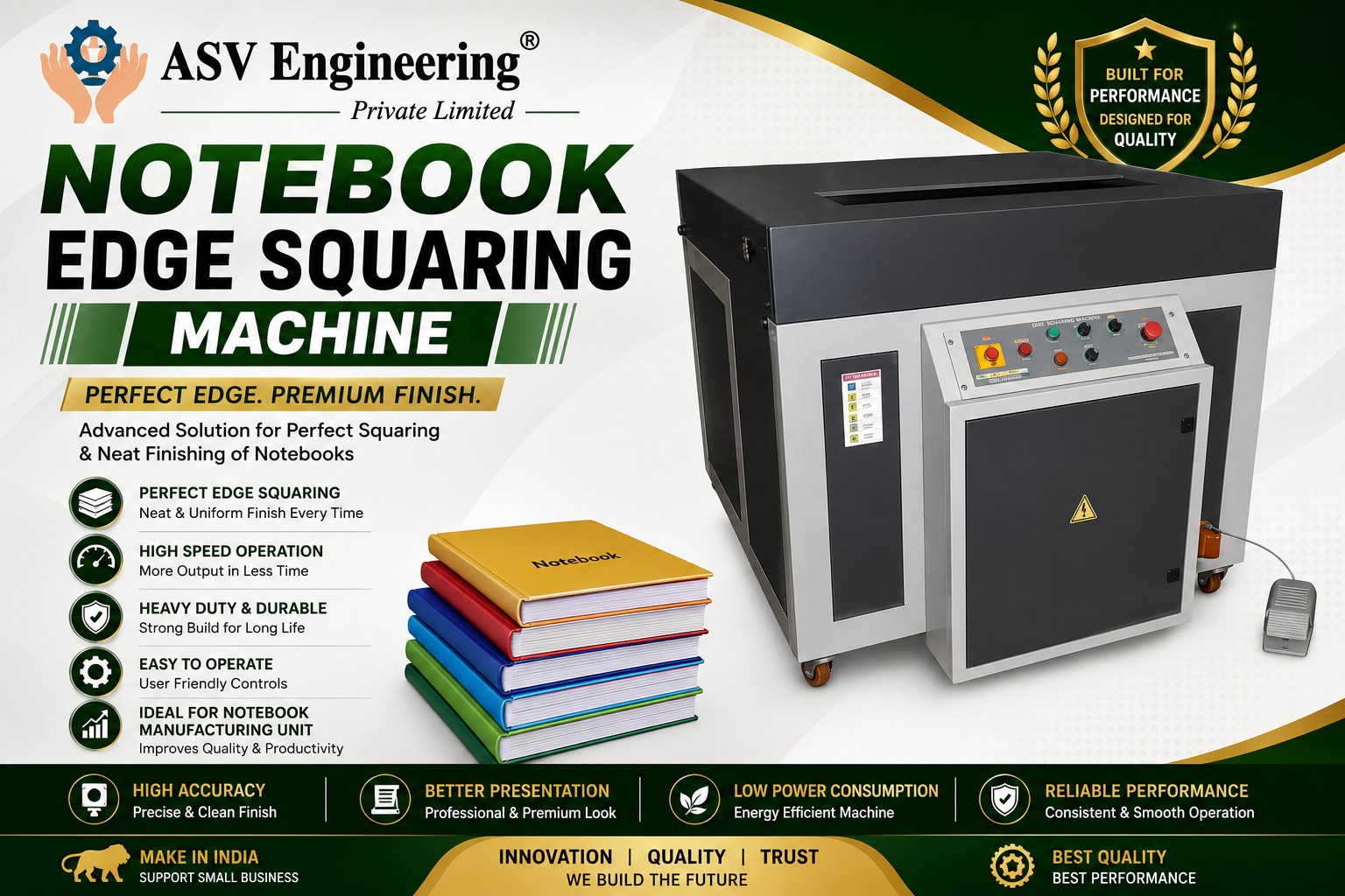 Notebook Edge Squaring Machine - Industrial Machine, Delhi in Bihar