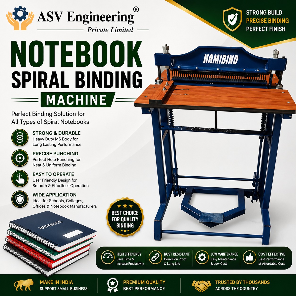 Notebook Spiral Binding Machine - Industrial Machine, Delhi in Bihar