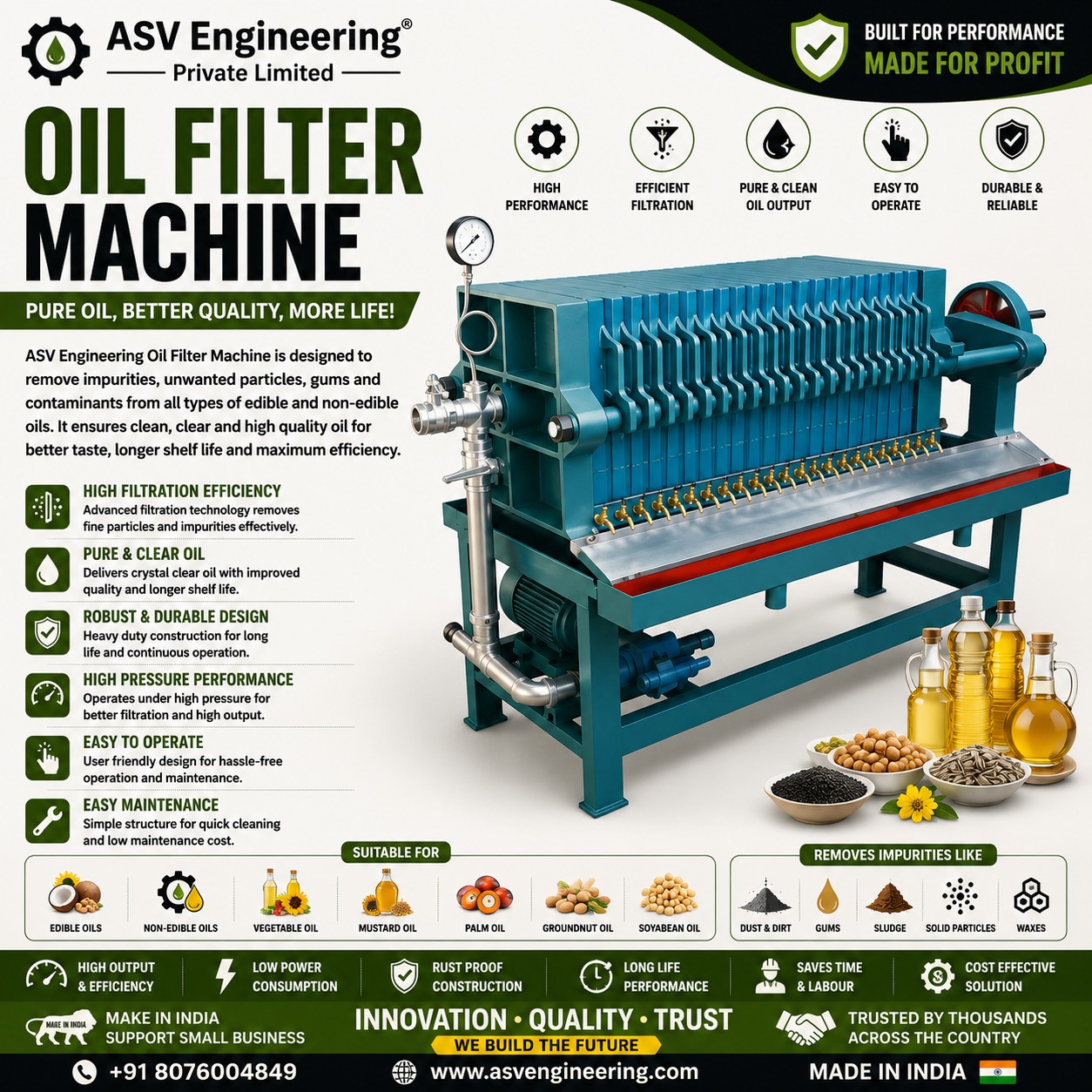 Oil Filter Machine - Industrial Machine, Delhi