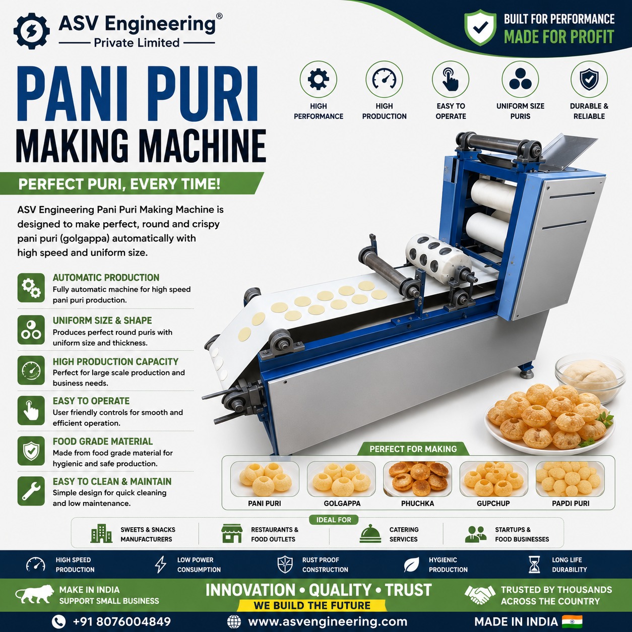 Pani Puri Making Machine - Industrial Machine, Delhi