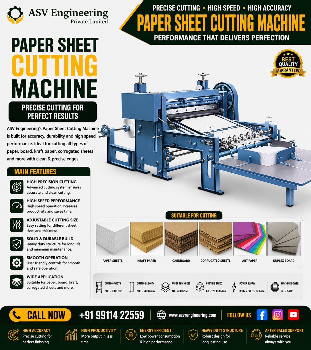 Paper Sheet Cutting Machine - Industrial Machine, Delhi
