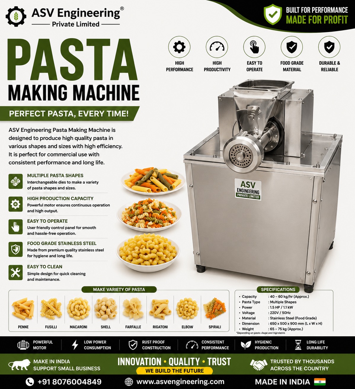 Pasta Making Machine - Industrial Machine, Delhi