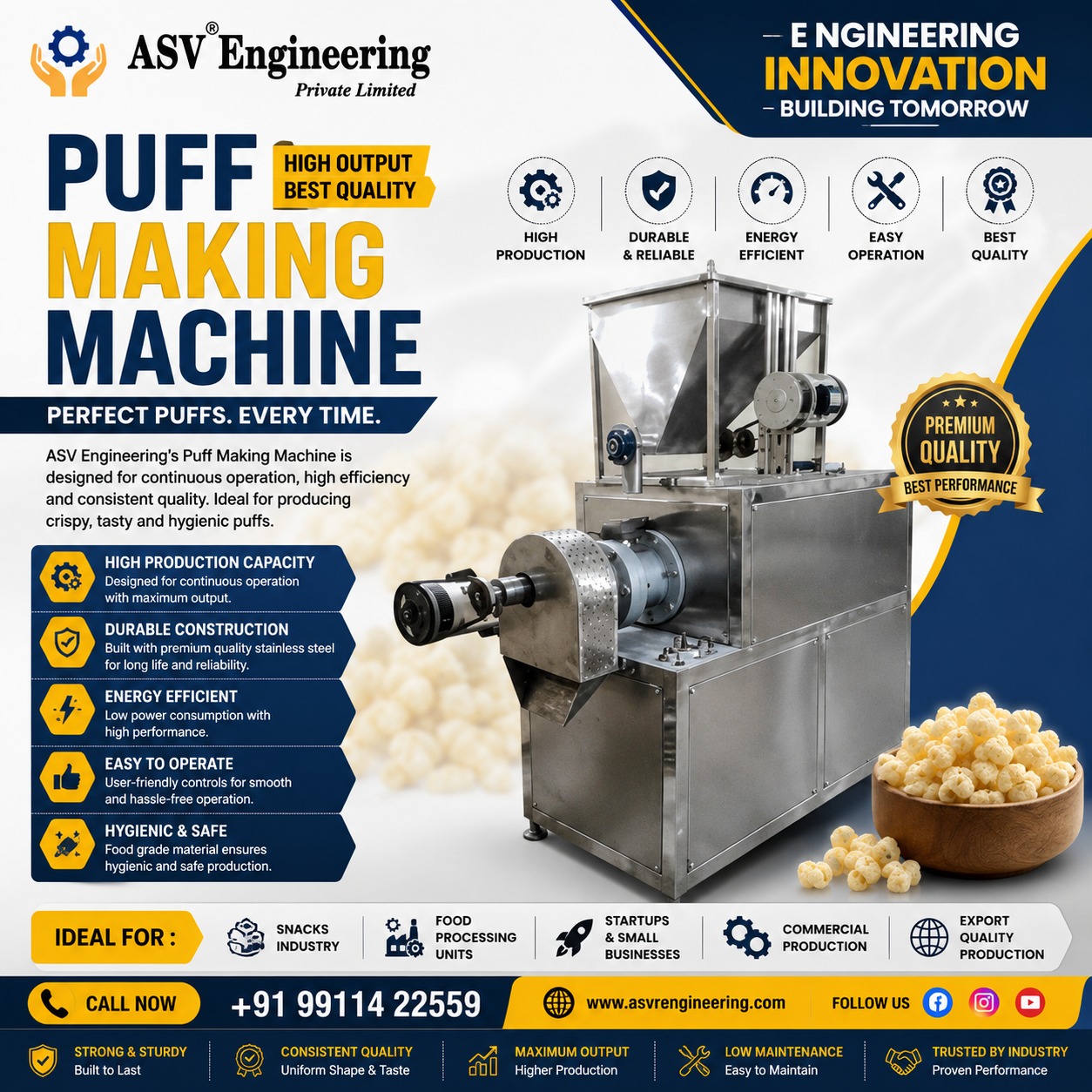 Puff Making Machine - Industrial Machine, Delhi in Bihar