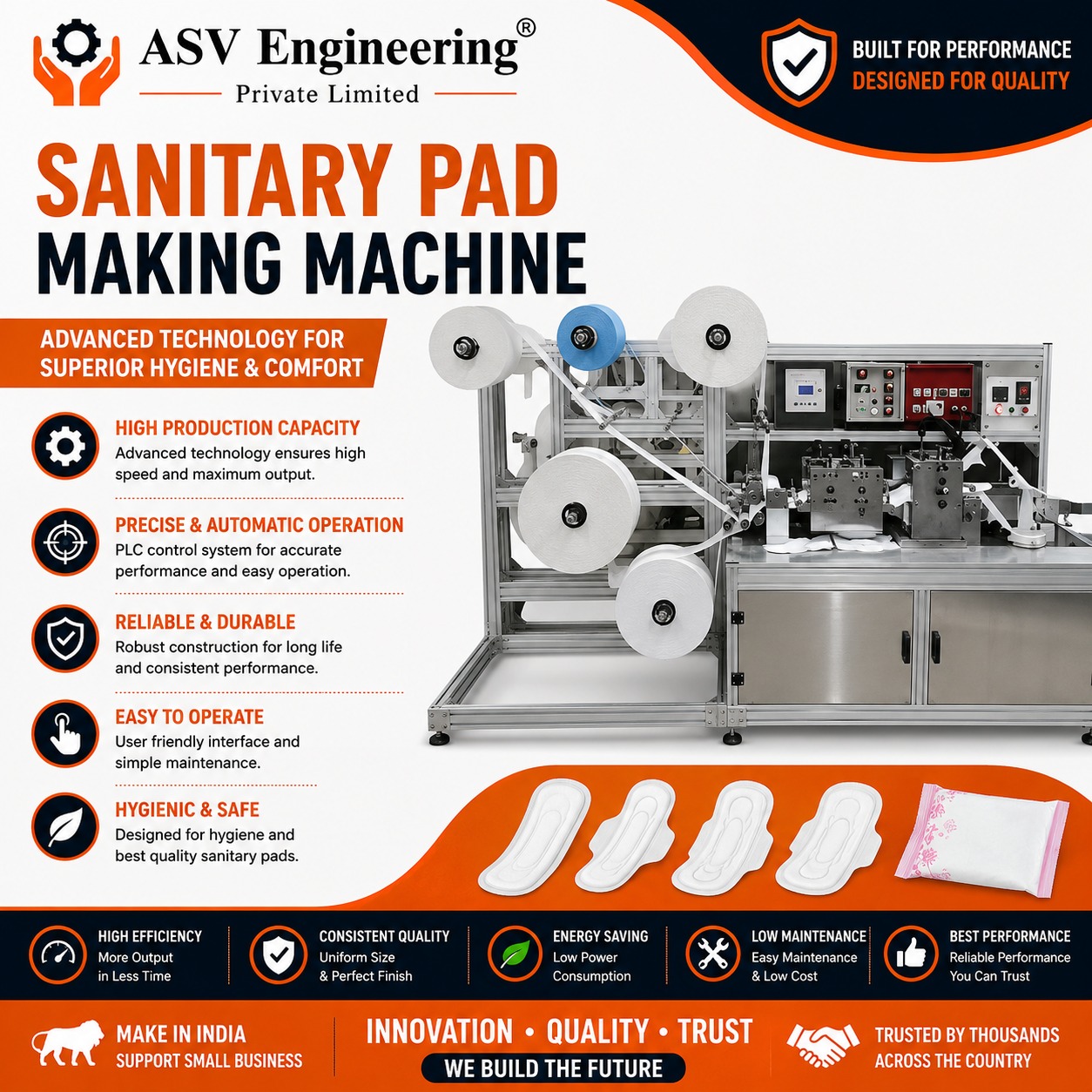 Sanitary Pad Making Machine - Industrial Machine, Delhi in Bihar