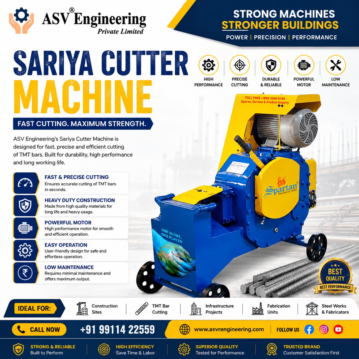 Sariya Cutter Machine - Industrial Machine, Delhi