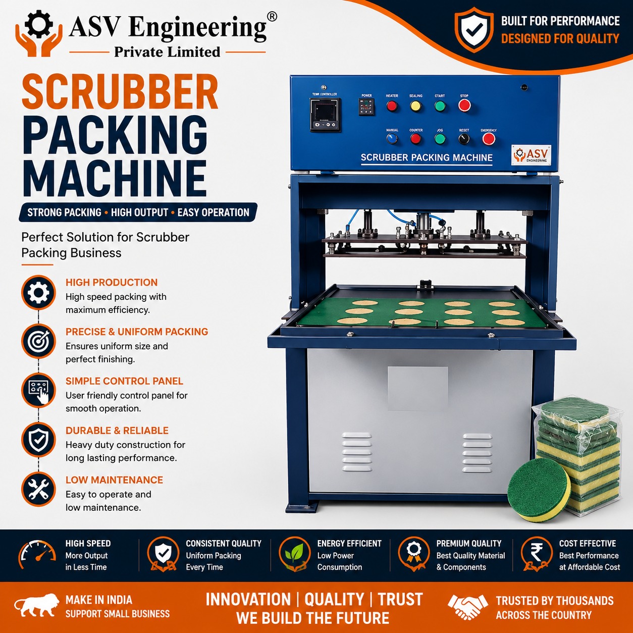 Scrubber Packing Machine - Industrial Machine, Delhi