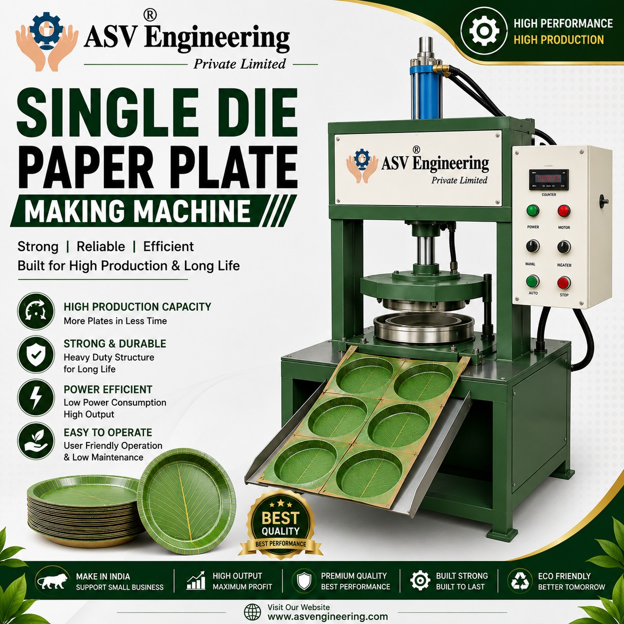 Single Die Paper Plate Machine - Industrial Machine, Delhi